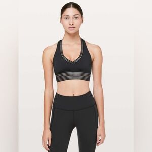 Lululemon Find Focus Bra Black Sz S/M EUC